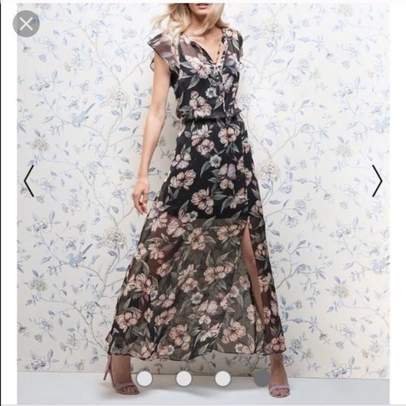 White House Black Market Dresses & Skirts - WHBM Floral Maxi Dress